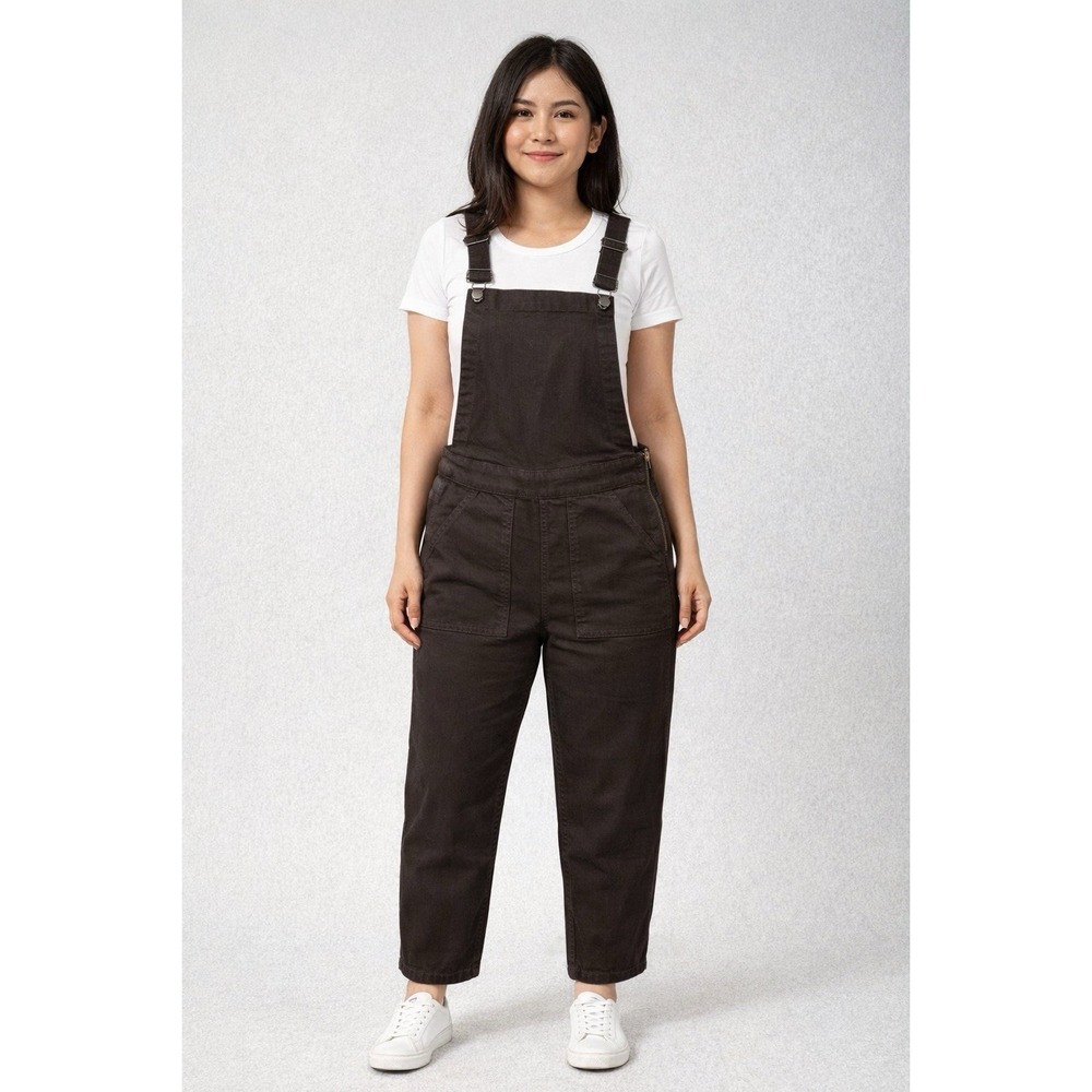 Madewell Overalls Womens XS Cali Demi Boot Black Denim
